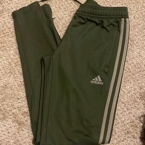 Olive Green Adidas Track Pants